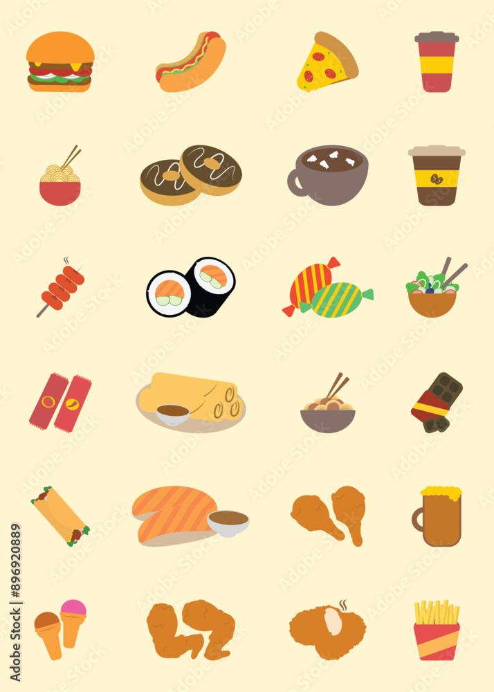 Fast Food Vectors Set Fast Food Vectors Set
