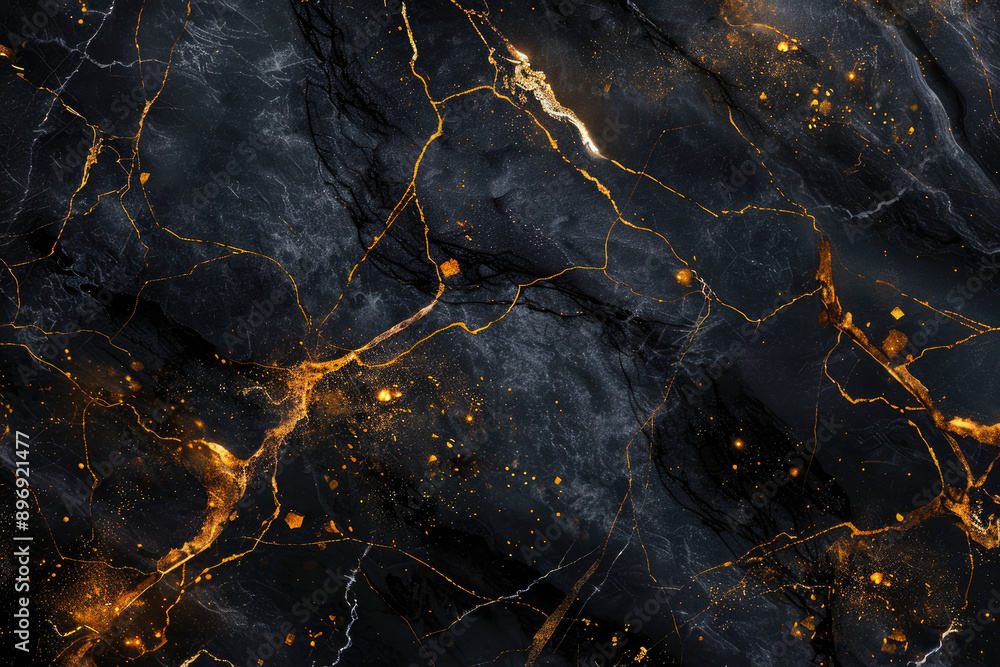 Obraz premium Black marble background. Created with Ai