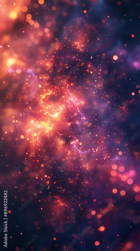 Fototapeta premium Vibrant Cosmic Abstract Background