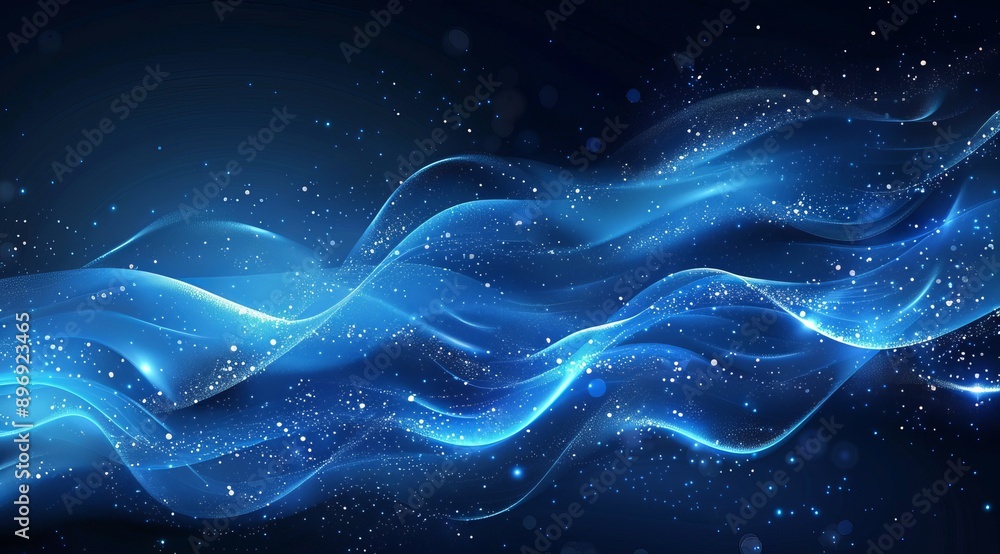 Blue Abstract Wave Background Blue Abstract Wave Background