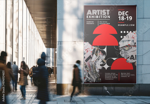 Outdoor Poster Mockup With Generative AI