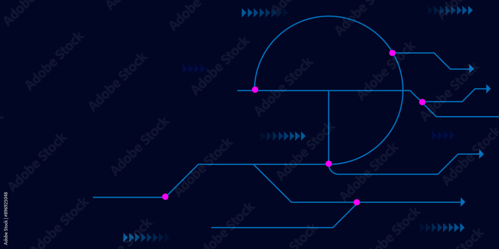 Vectors Abstract connecting lines and dots., Social networking, network connection and global communication technology background Vectors Abstract connecting lines and dots., Social networking, network connection and global communication technology background