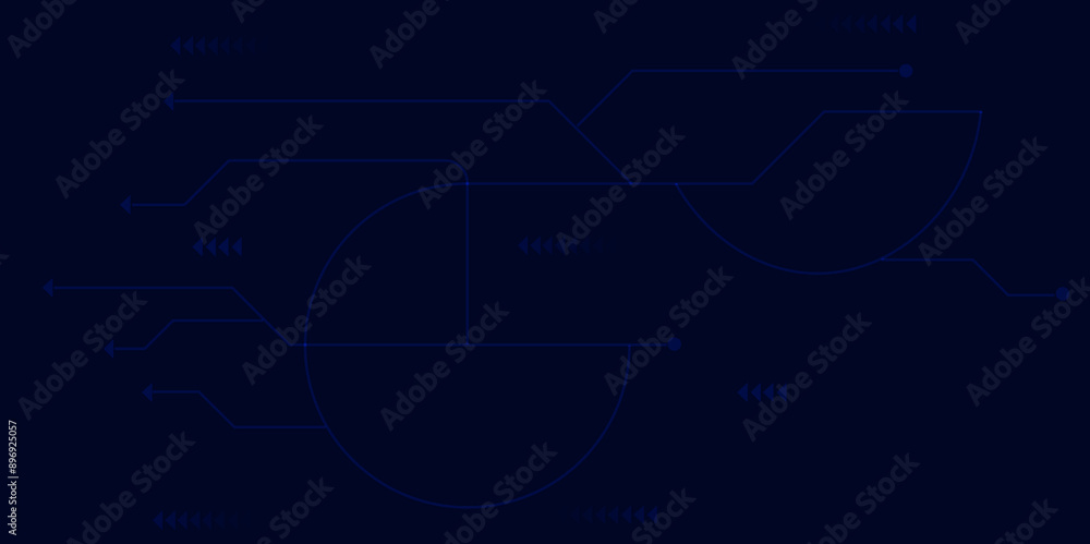 Obraz premium Abstract technology background, Circuit technology background with hi-tech digital data connection system.