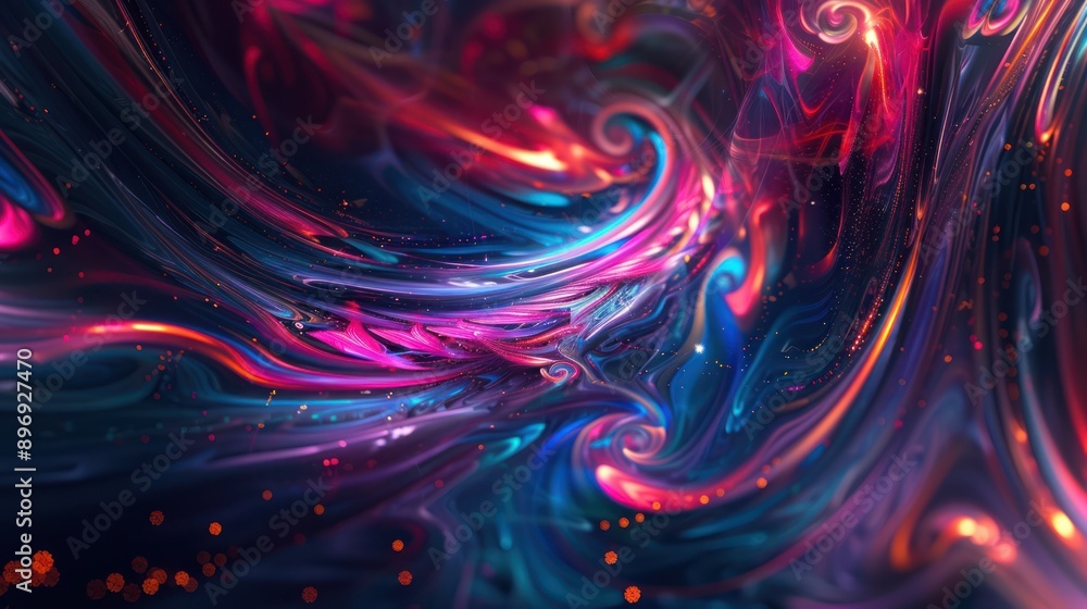 Vibrant Abstract Color Swirl Vibrant Abstract Color Swirl