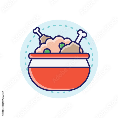 Biryani  vector icon