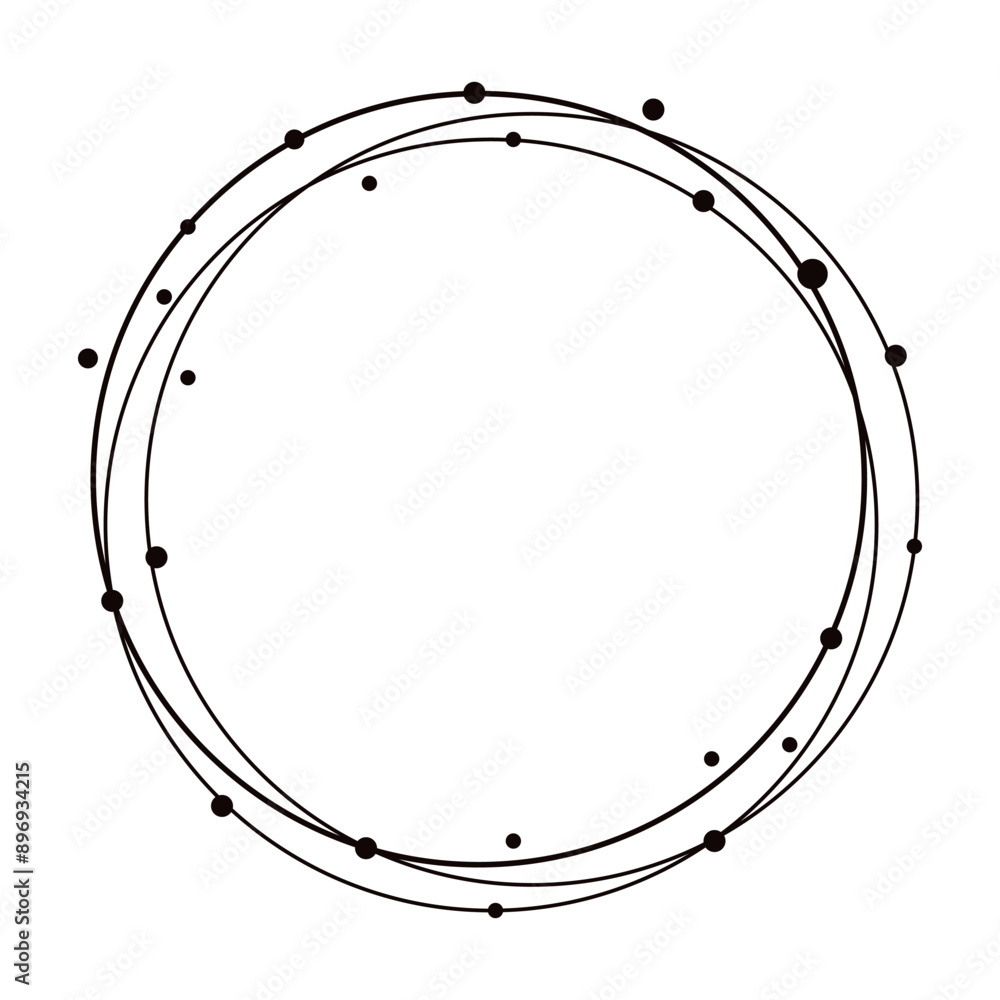 Shiny star circle frame illustration for digital design and decoration Shiny star circle frame illustration for digital design and decoration