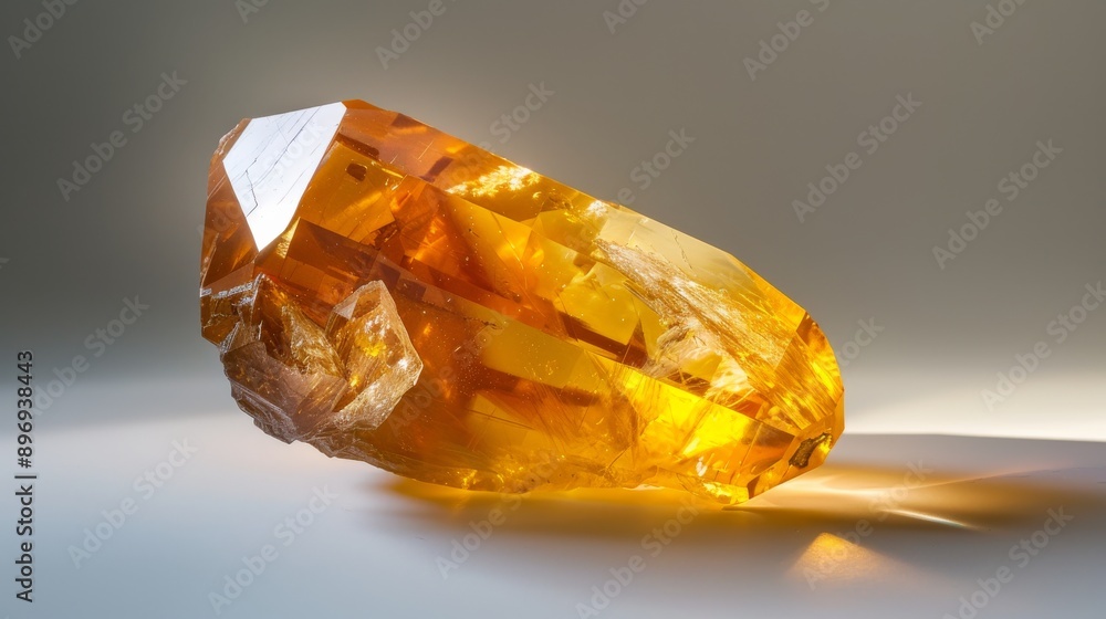 Close Up of a Polished Citrine Gemstone Natural Crystal Photography for Design and Print Close Up of a Polished Citrine Gemstone Natural Crystal Photography for Design and Print