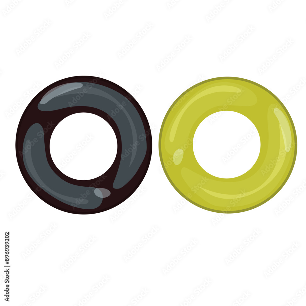 Vector image of olive and black olive. Food concept. Element for your design. Ingredient for cooking. Vector image of olive and black olive. Food concept. Element for your design. Ingredient for cooking.