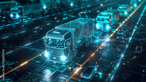 AI in optimizing vehicle fleet management photo