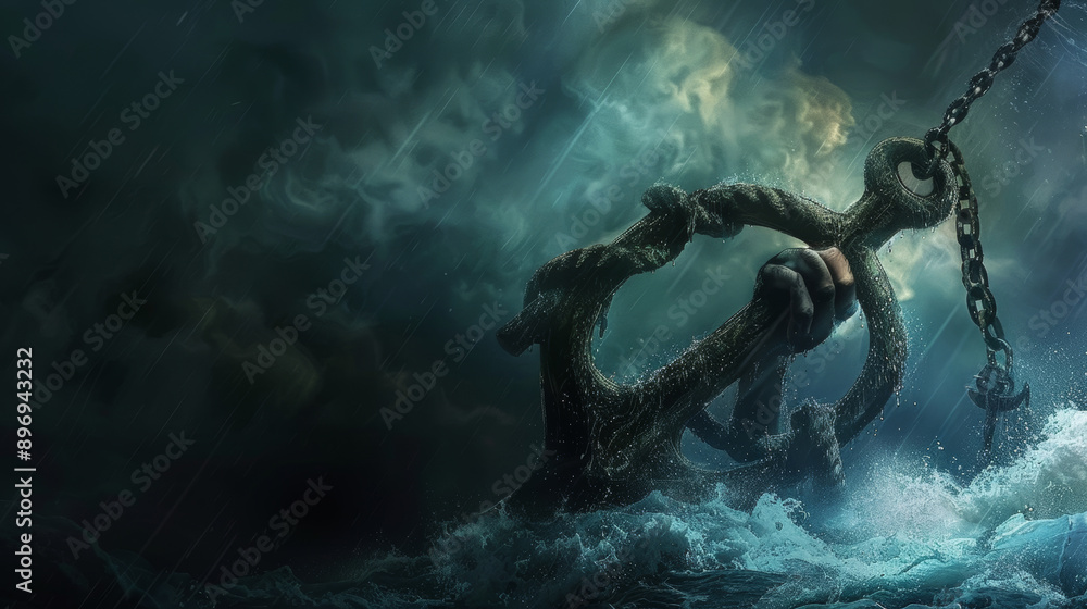 A grip so strong, like an anchor in the storm. A lifeline to safety, a glimmer of hope reborn.