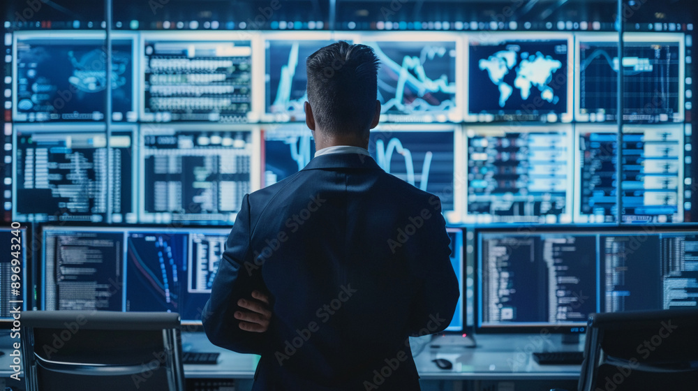 Fototapeta premium Using AI for predictive threat analytics