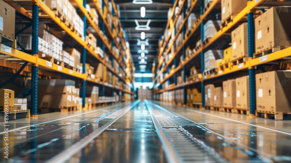 Fototapeta premium Using AI to optimize supply chain processes