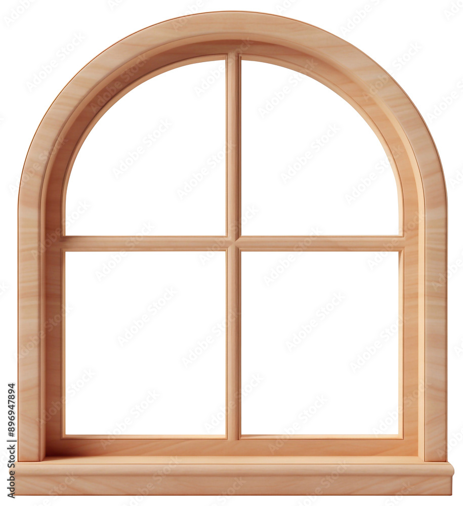 minimal wooden window 3d render on isolated background, PNG file, dicut. minimal wooden window 3d render on isolated background, PNG file, dicut.