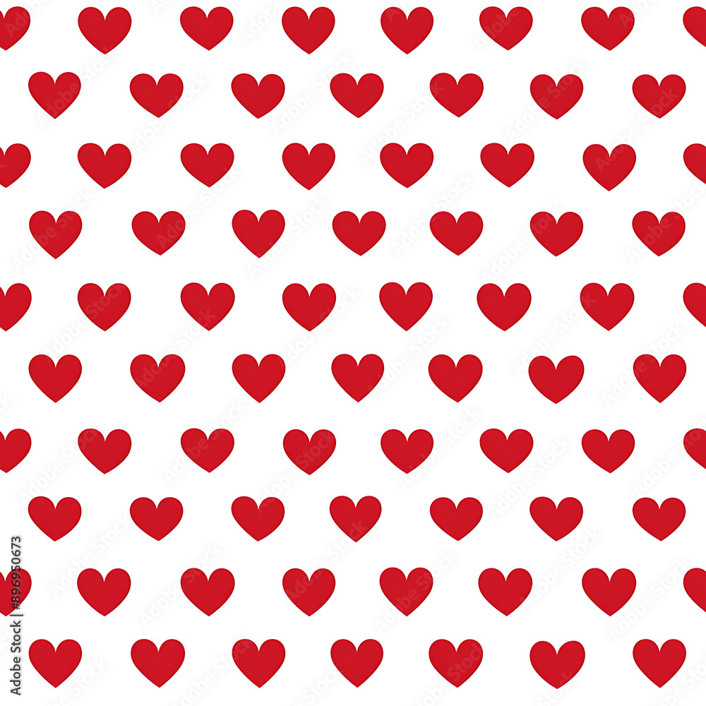 A seamless pattern featuring small red hearts on a white background. Ideal for Valentine's Day designs, romantic themes, and cute backgrounds A seamless pattern featuring small red hearts on a white background. Ideal for Valentine's Day designs, romantic themes, and cute backgrounds