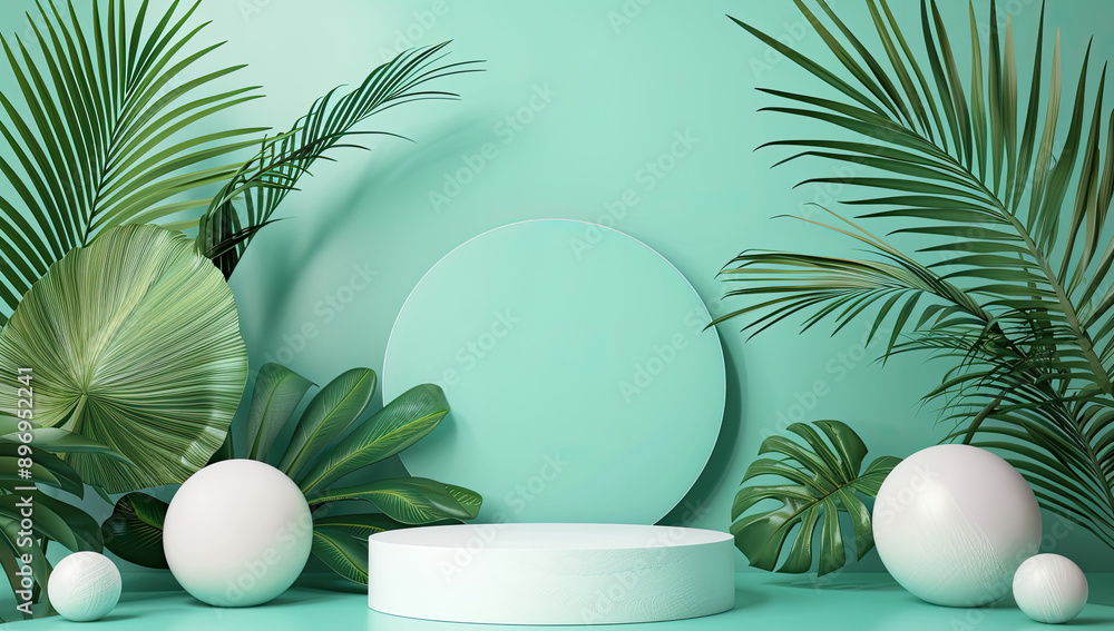 Fototapeta premium All set for product photoshoot. Created with Ai