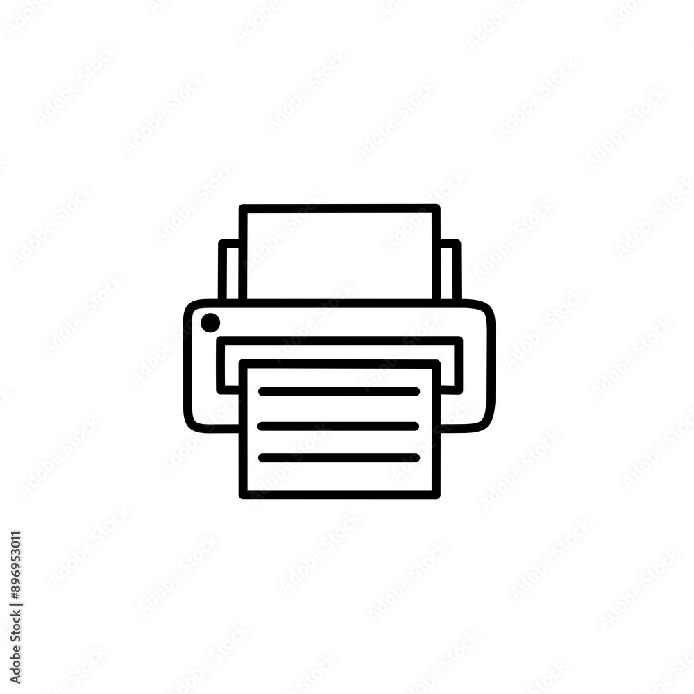 Printer icon design illustration Printer icon design illustration