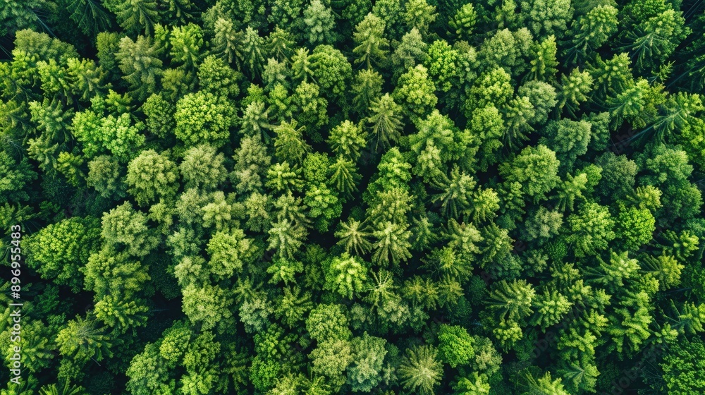 A lush green forest with many trees A lush green forest with many trees