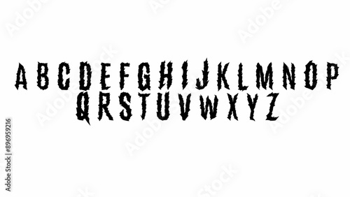 Gothic font, medieval dark y2k alphabet, letter typography print, dark vintage scary typeface. handwritten graffiti, hardcore calligraphy. Gothic font design