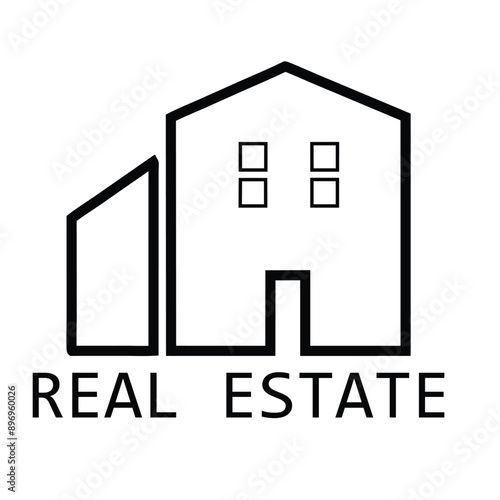 Real Estate Logo, house logo and building logo icon Logo Design. Unique and Modern Real Estate Logo Design. AI Generated