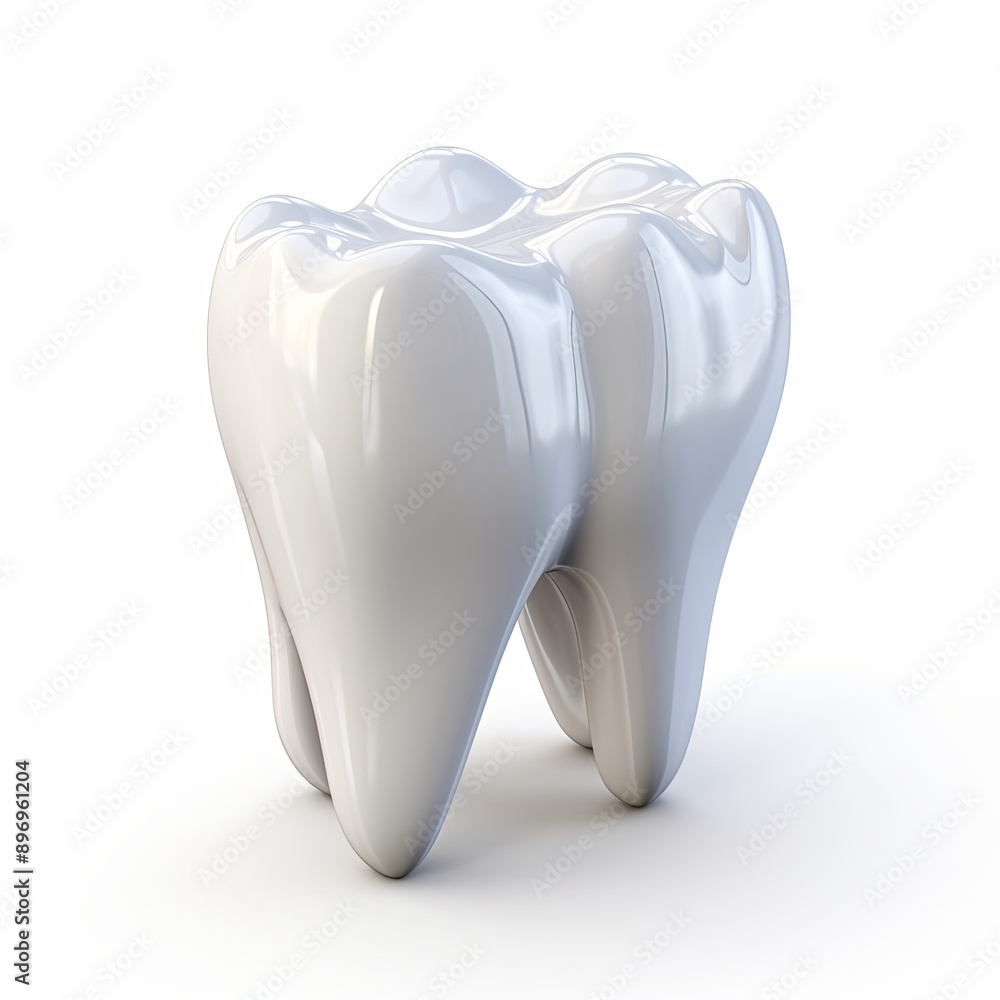 Single shiny white tooth on a white background. The concept of modern dental care and health. Illustration for ad, poster, banner, social media, web page, or mockup for text placement. Single shiny white tooth on a white background. The concept of modern dental care and health. Illustration for ad, poster, banner, social media, web page, or mockup for text placement.