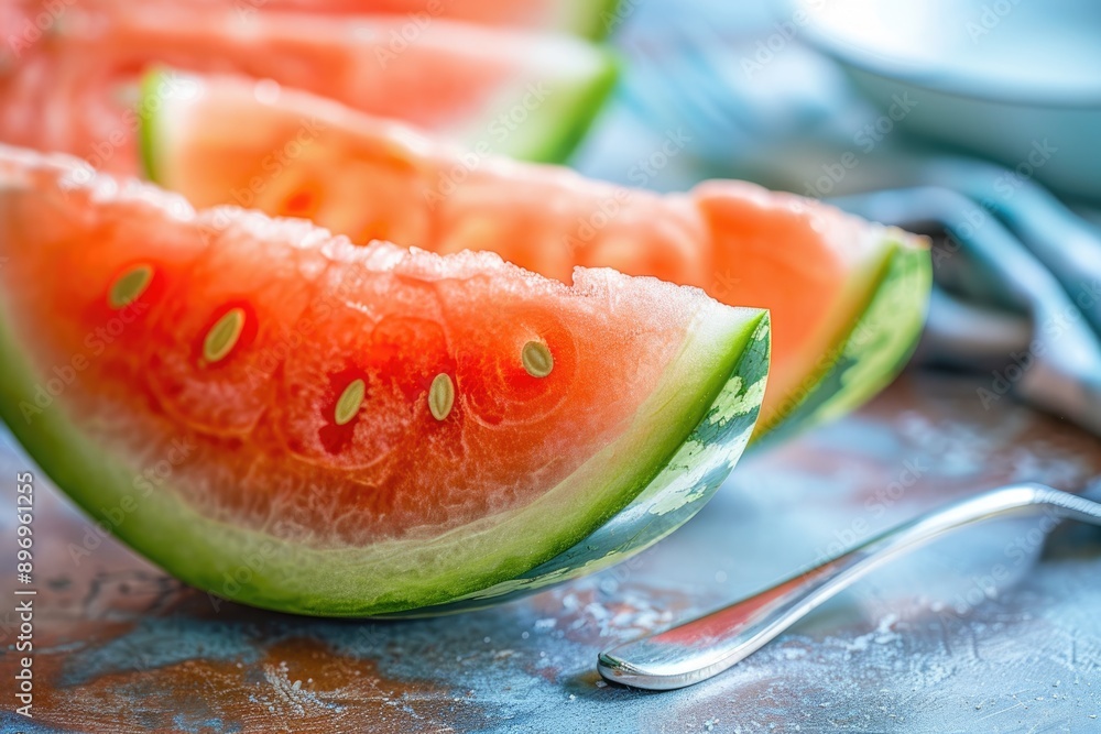 Isolated sliced watermelon on white background with clipping path. Isolated sliced watermelon on white background with clipping path.