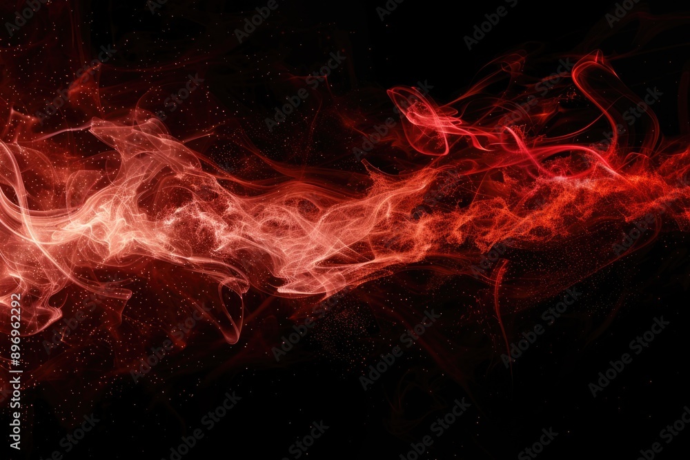 Red magic particles on dark background for high quality overlays. Red magic particles on dark background for high quality overlays.