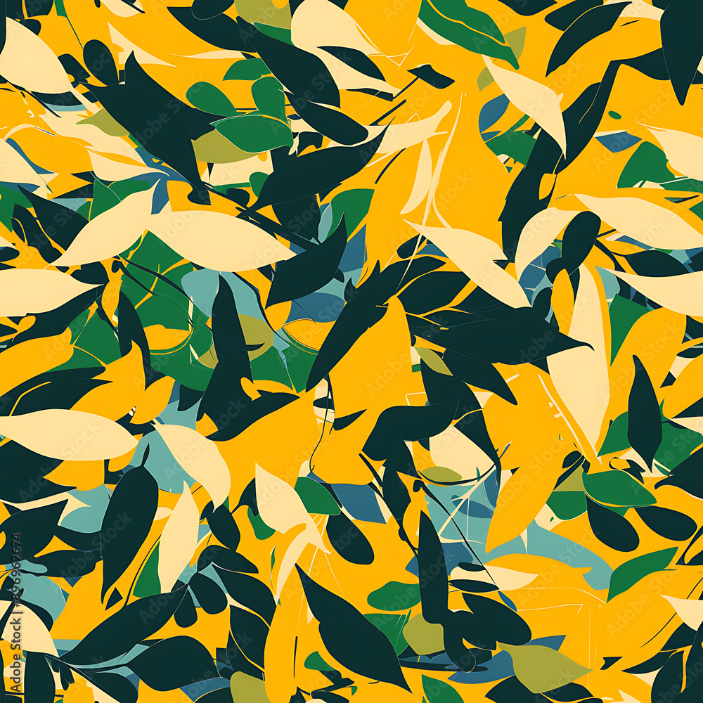 Simple abstract summer camouflage wallpaper seamless pattern. Simple abstract summer camouflage wallpaper seamless pattern.