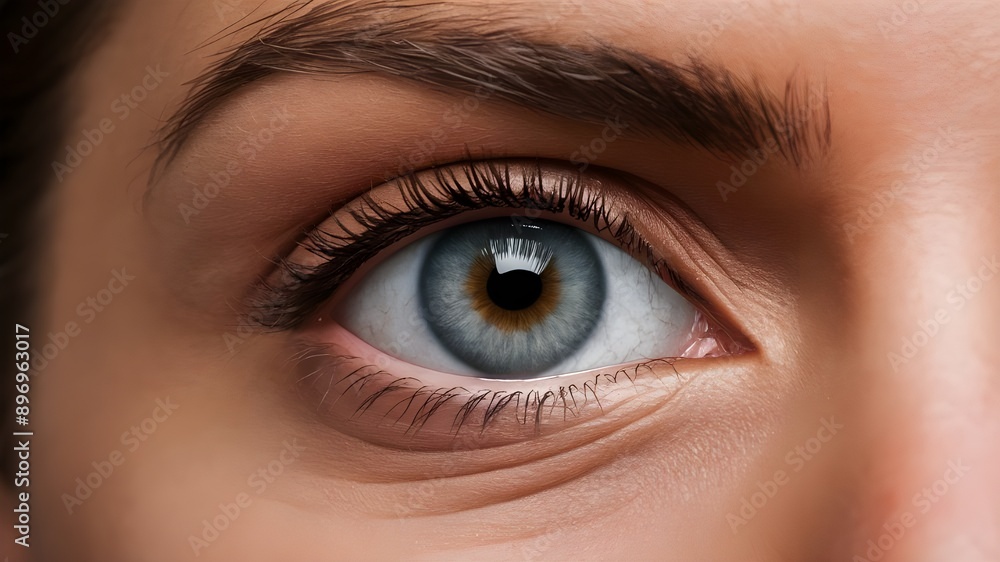 A close up of a female beautiful blue eye. Beauty and healthy eyes. without mak up A close up of a female beautiful blue eye. Beauty and healthy eyes. without mak up