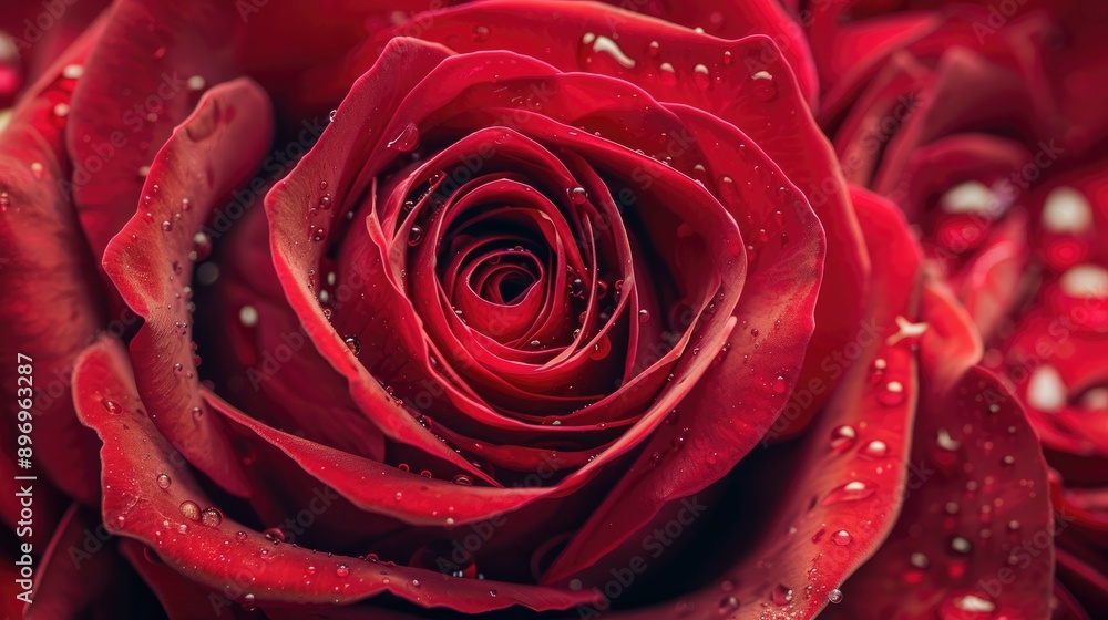 Close up horizontal full frame of a red rose Close up horizontal full frame of a red rose