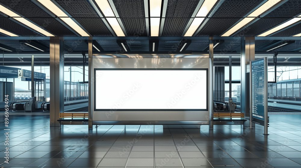billboard and copy space on white screen billboard and copy space on white screen