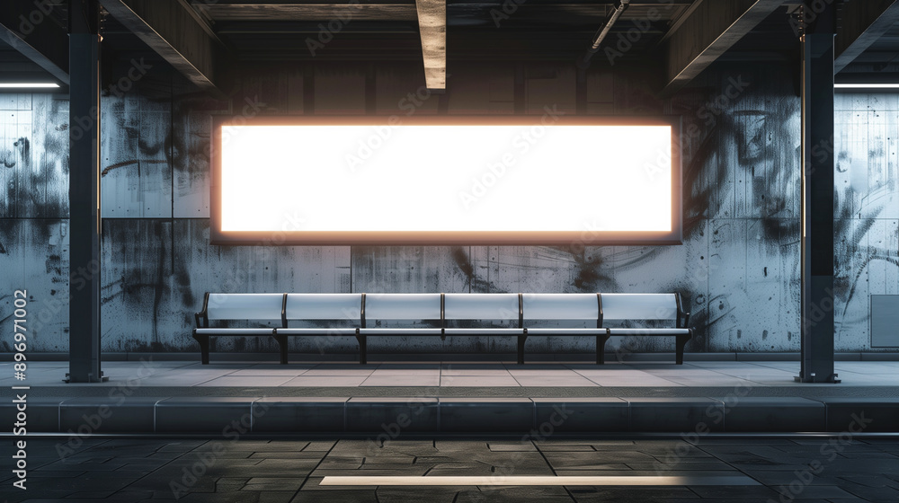billboard and copy space on white screen billboard and copy space on white screen