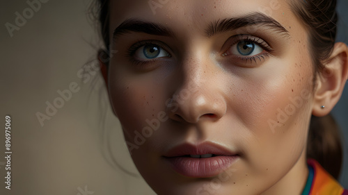 Wallpaper Mural portrait of a person, ai generated Torontodigital.ca