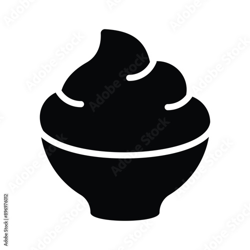 A pack of fresh cream in modern style, premium vector