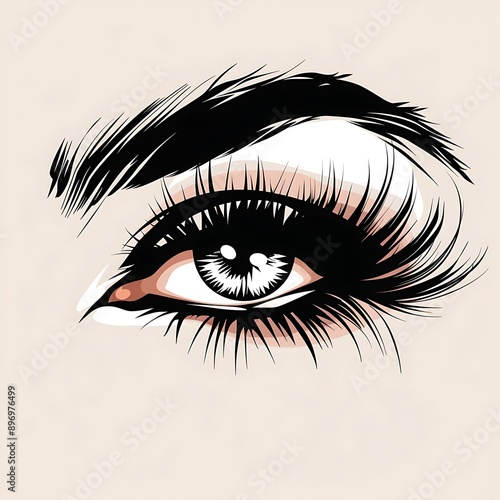 Eyelashes set on white background, girl, salon, vector illustration, mascara, illustration, beauty, eyelash, lash, vector, false, eye, isolated
