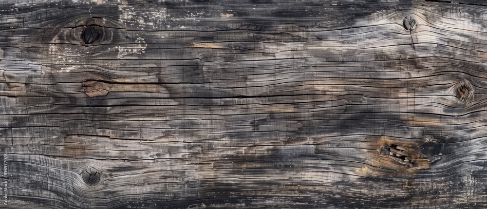 Panoramic close-up, high detail scan of weathered poplar wood texture, Generative AI Panoramic close-up, high detail scan of weathered poplar wood texture, Generative AI