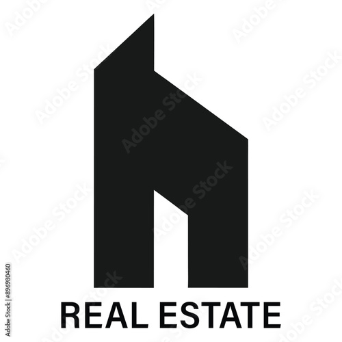 Real Estate Logo, house logo and building logo icon logo. Unique and Creative Logo design. AI Generated.