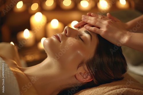 Wallpaper Mural Indulge in a tranquil and luxurious spa experience, featuring a soothing facial massage with highquality skincare in a serene candlelit setting, offering a perfect blend of pampering and relaxation Torontodigital.ca