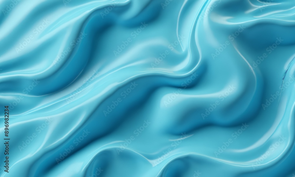 Abstract blue waves in a smooth texture Abstract blue waves in a smooth texture