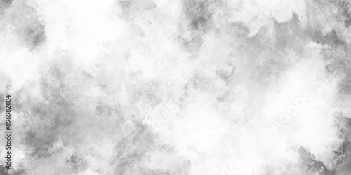 Abstract background with white paper texture and white watercolor painting background. Back flat stucco gray stone table top view. texture of concrete floor watercolor marble background.	