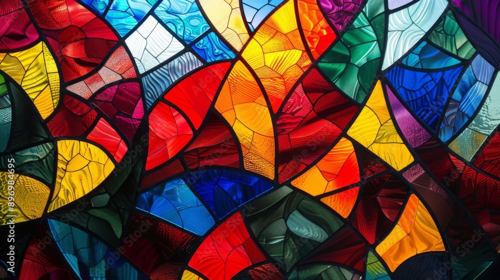 Abstract stained glass window mosaic background, Bright colors, colorful. Architectural decor Abstract stained glass window mosaic background, Bright colors, colorful. Architectural decor