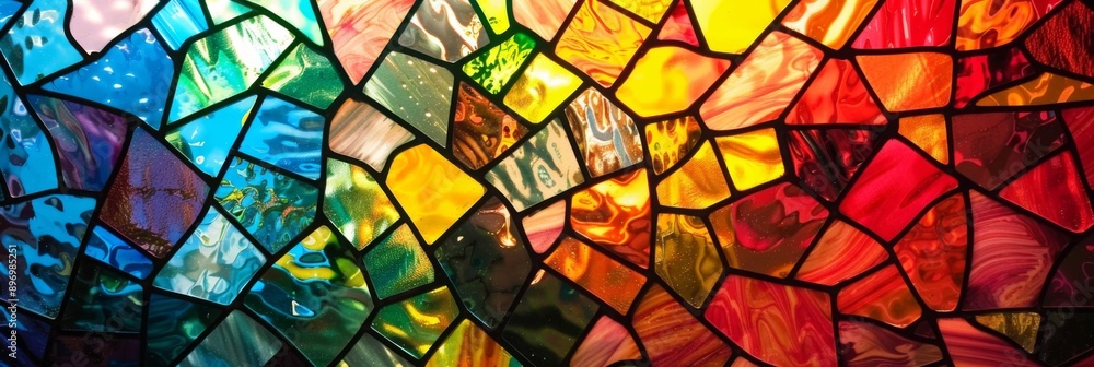 Abstract stained glass window mosaic background, Bright colors, colorful. Architectural decor Abstract stained glass window mosaic background, Bright colors, colorful. Architectural decor
