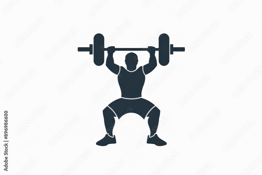 An image showing a weightlifter in silhouette form lifting a heavy barbell, emphasizing the themes of strength, fitness, and physical endurance in minimalistic style. An image showing a weightlifter in silhouette form lifting a heavy barbell, emphasizing the themes of strength, fitness, and physical endurance in minimalistic style.