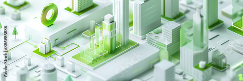 Green city, wallpaper, controlled growth and environmental protection