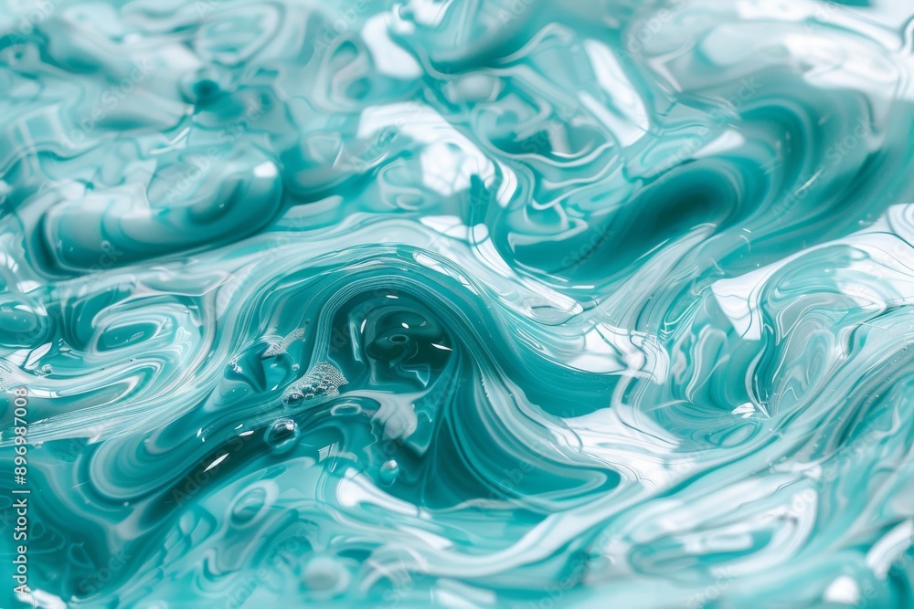 Clear Water Swirls Texture Background in White and Turquoise Colors, Sea Waves Flow Pattern Clear Water Swirls Texture Background in White and Turquoise Colors, Sea Waves Flow Pattern