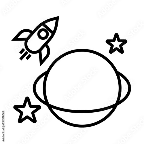 Space Exploration Icon Design