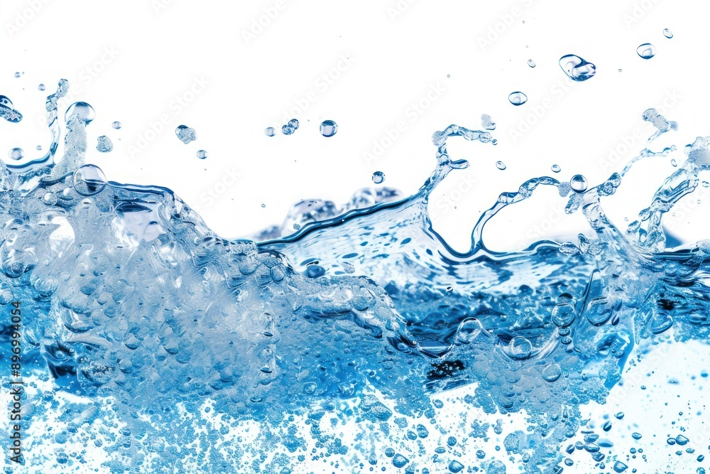 Captivating Blue Water Wave with Dynamic Motion and Bubbles - A Vision of Fluid Artistry - Generative AI Captivating Blue Water Wave with Dynamic Motion and Bubbles - A Vision of Fluid Artistry - Generative AI