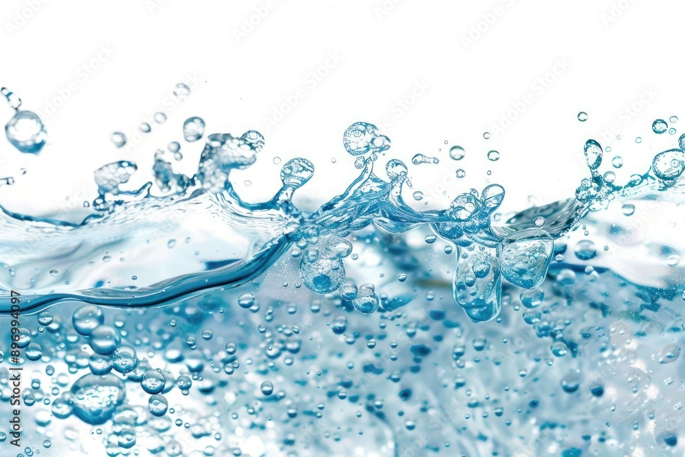 Captivating Blue Water Wave with Dynamic Motion and Bubbles - A Vision of Fluid Artistry - Generative AI Captivating Blue Water Wave with Dynamic Motion and Bubbles - A Vision of Fluid Artistry - Generative AI
