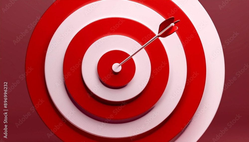 A close-up of a dartboard with a dart hitting the center, representing precision, focus, and achievement in a modern design. A close-up of a dartboard with a dart hitting the center, representing precision, focus, and achievement in a modern design.