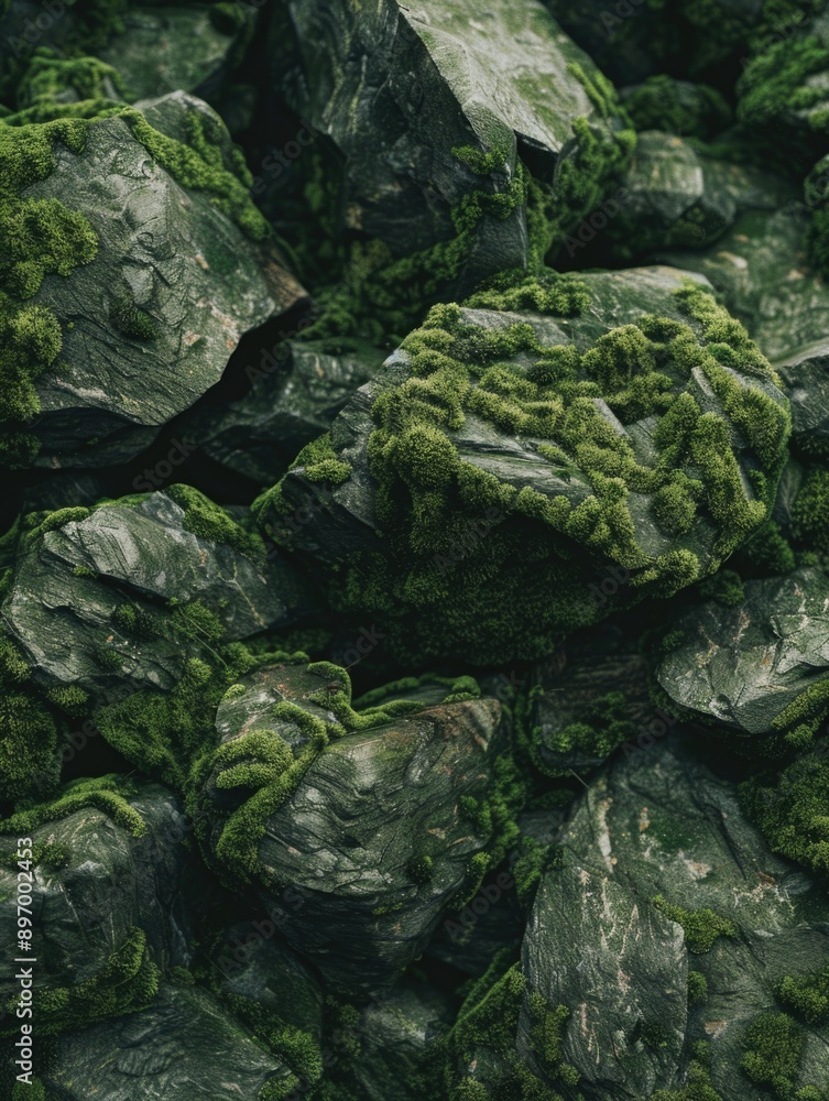 Moss covered rocks in an outdoor setting, likely used for scientific study or ecological research. Moss covered rocks in an outdoor setting, likely used for scientific study or ecological research.