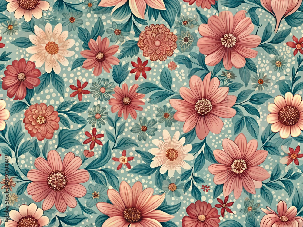 seamless pattern with flowers seamless pattern with flowers